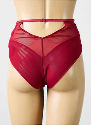 Culotte haute tissage satiné rouge SCANTILLY femme