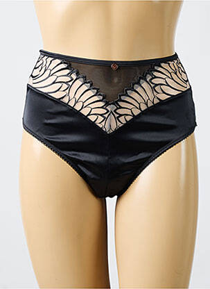 Culotte haute tissage satiné noir SCANTILLY femme