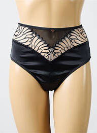 Culotte haute tissage satiné noir SCANTILLY femme
