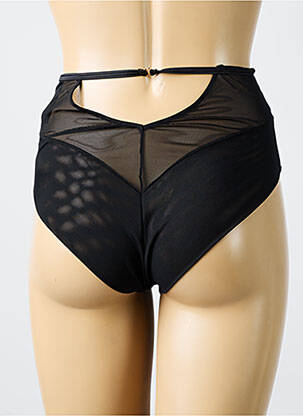 Culotte haute tissage satiné noir SCANTILLY femme