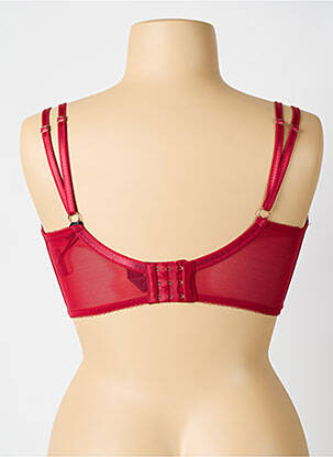 Soutien-gorge effet matière satinée haut soutien-gorge emboitant rouge SCANTILLY femme