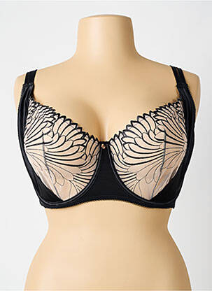Soutien-gorge effet matière satinée haut soutien-gorge emboitant noir SCANTILLY femme