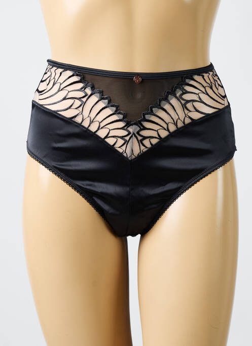 Culotte haute tissage satiné noir SCANTILLY femme
