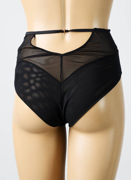 Culotte haute tissage satiné noir SCANTILLY femme