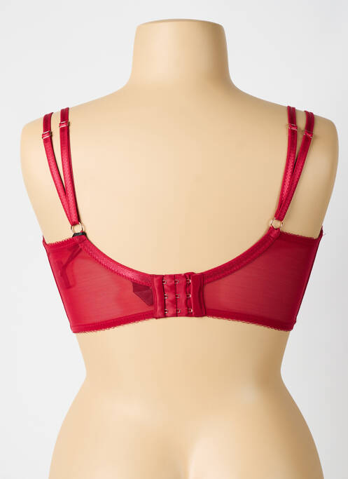 Soutien-gorge effet matière satinée haut soutien-gorge emboitant rouge SCANTILLY femme