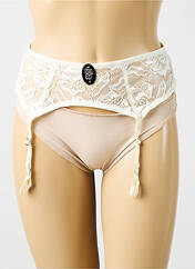 Guêpière/Porte-jarretelle beige AFTER EDEN pour femme seconde vue