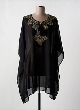 Robe de plage manches 3/4 noir MIRACLESUIT femme