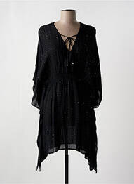 Robe de plage manches 3/4 noir AMORESSA femme