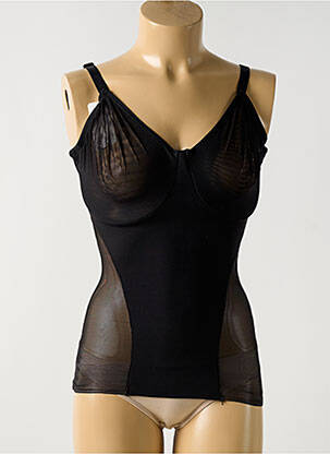 Corset haut soutien-gorge emboitant noir NAOMI AND NICOLE femme