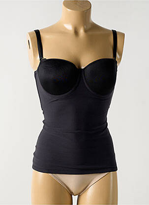 Corset haut soutien-gorge moulé noir NAOMI AND NICOLE femme