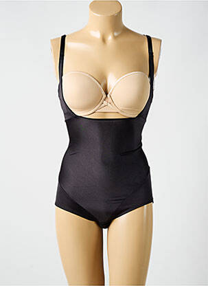 Corset bretelles élastiquées ajustables noir NAOMI AND NICOLE femme