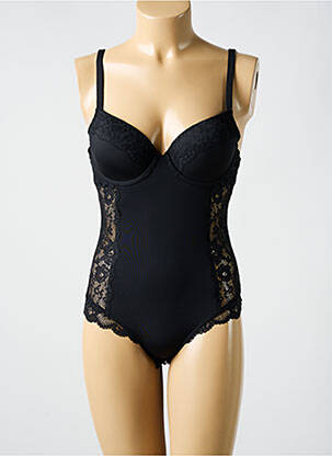 Corset haut soutien-gorge emboitant noir AFTER EDEN femme