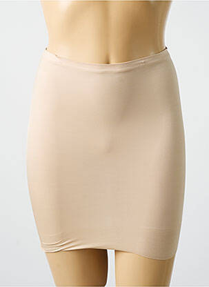 Jupon /fond de robe taille élastique beige CUPID femme