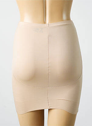 Jupon /fond de robe taille élastique beige CUPID femme