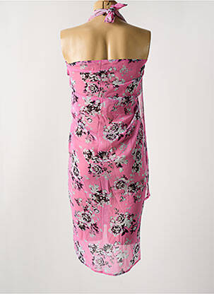 Paréo imprimé fleurs rose CYELL femme