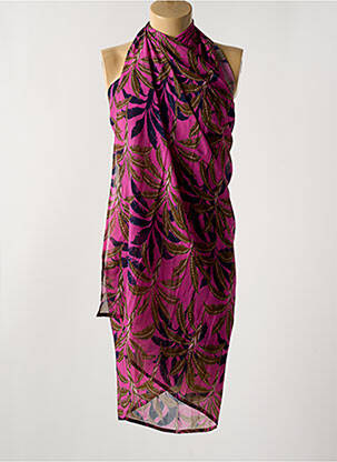 Paréo tissage crêpe rose CYELL femme
