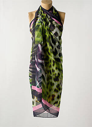Paréo tissage crêpe vert MIRADONNA femme