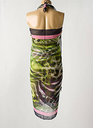 Paréo tissage crêpe vert MIRADONNA femme
