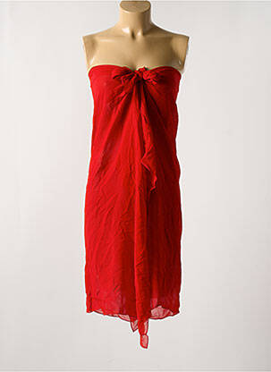 Paréo tissage crêpe rouge CYELL femme