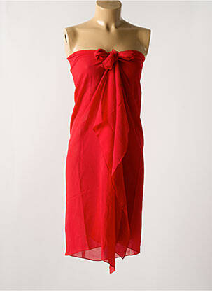 Paréo tissage crêpe rouge CYELL femme