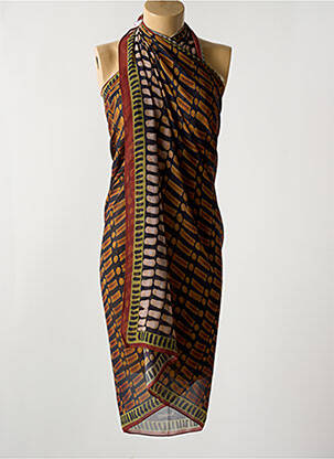 Paréo marron MIRADONNA pour femme