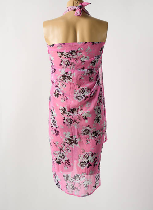 Paréo imprimé fleurs rose CYELL femme