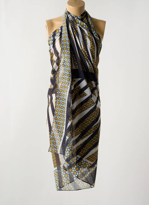 Paréo tissage crêpe jaune MIRADONNA femme
