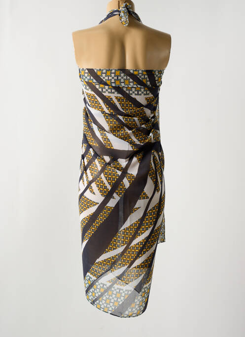 Paréo tissage crêpe jaune MIRADONNA femme