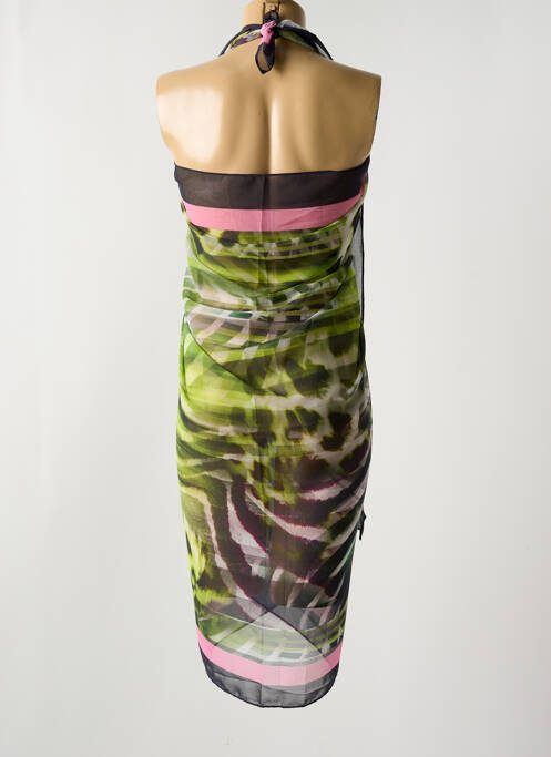 Paréo tissage crêpe vert MIRADONNA femme