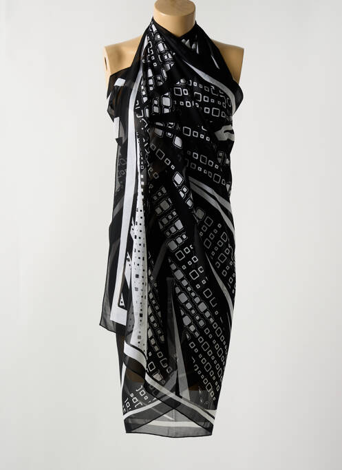 Paréo noir MIRADONNA pour femme