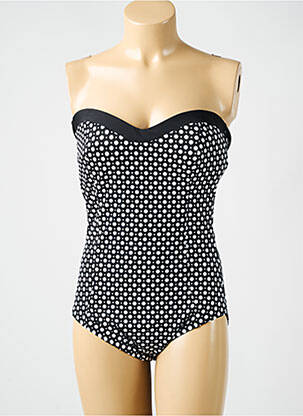 Maillot de bain 1 pièce bretelles élastiquées amovibles haut soutien-gorge moulé noir MIRACLESUIT femme