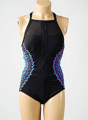 Maillot de bain 1 pièce imprimé fantaisie haut soutien-gorge moulé noir MIRACLESUIT femme