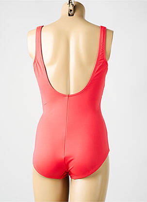 Maillot de bain 1 pièce effet matière satinée haut soutien-gorge moulé orange MIRACLESUIT femme