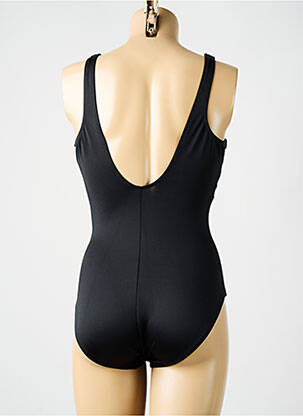 Maillot de bain 1 pièce effet matière satinée haut soutien-gorge moulé noir MIRACLESUIT femme
