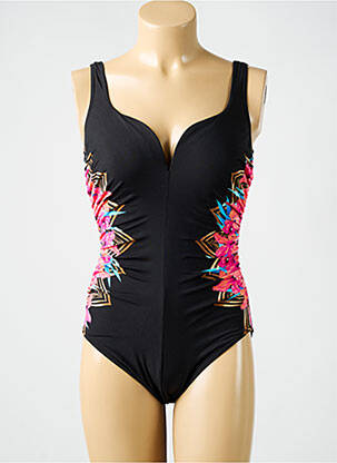 Maillot de bain 1 pièce imprimé fantaisie haut soutien-gorge moulé noir MIRACLESUIT femme
