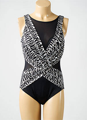 Maillot de bain 1 pièce imprimé fantaisie haut soutien-gorge moulé noir MIRACLESUIT femme