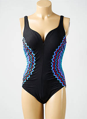 Maillot de bain 1 pièce imprimé fantaisie haut soutien-gorge moulé noir MIRACLESUIT femme