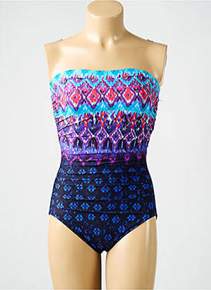 Maillot de bain 1 pièce imprimé fantaisie bleu MIRACLESUIT femme