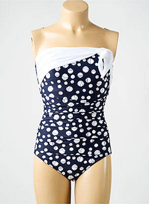 Maillot de bain 1 pièce haut bandeau haut bandeau bleu MIRACLESUIT femme