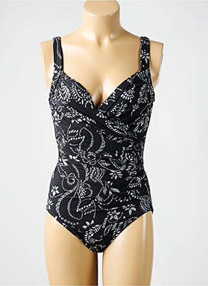 Maillot de bain 1 pièce imprimé fantaisie haut soutien-gorge balconnet noir MIRACLESUIT femme