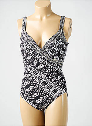 Maillot de bain 1 pièce haut soutien-gorge balconnet haut soutien-gorge balconnet noir MIRACLESUIT femme