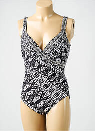 Maillot de bain 1 pièce imprimé fantaisie haut soutien-gorge balconnet noir MIRACLESUIT femme