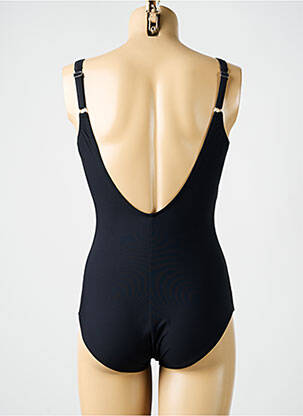 Maillot de bain 1 pièce imprimé fantaisie haut soutien-gorge balconnet noir MIRADONNA femme