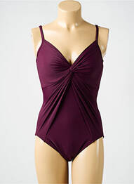 Maillot de bain 1 pièce haut soutien-gorge emboitant haut soutien-gorge emboitant violet MIRACLESUIT femme