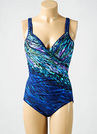Maillot de bain 1 pièce haut soutien-gorge emboitant haut soutien-gorge emboitant bleu MIRACLESUIT femme