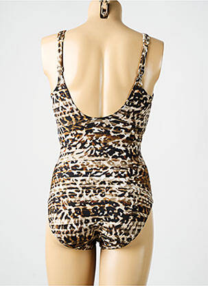 Maillot de bain 1 pièce haut soutien-gorge emboitant haut soutien-gorge emboitant marron MIRACLESUIT femme
