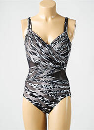 Maillot de bain 1 pièce haut soutien-gorge emboitant haut soutien-gorge emboitant gris MIRACLESUIT femme