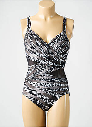 Maillot de bain 1 pièce haut soutien-gorge emboitant haut soutien-gorge emboitant gris MIRACLESUIT femme
