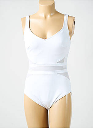 Maillot de bain 1 pièce haut soutien-gorge emboitant haut soutien-gorge emboitant blanc MIRACLESUIT femme