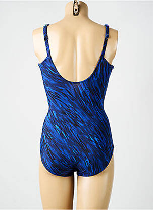 Maillot de bain 1 pièce imprimé fantaisie haut soutien-gorge moulé bleu MIRACLESUIT femme